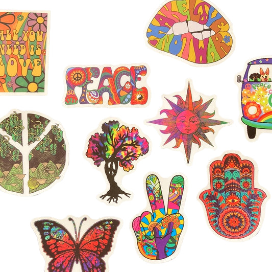 Hippie 10pc Bag of Stickers