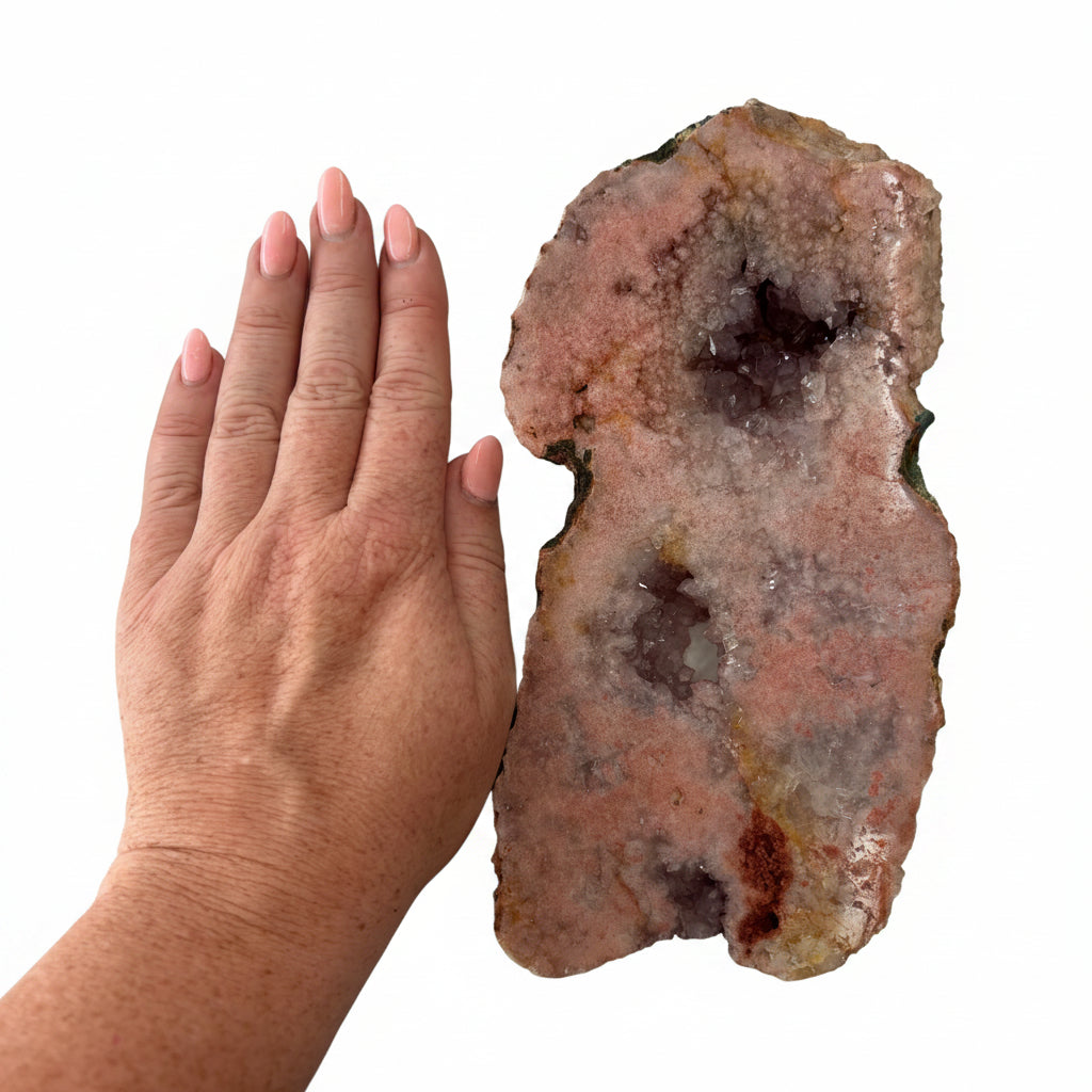 1.02kg Pink Amethyst with Stand Raw