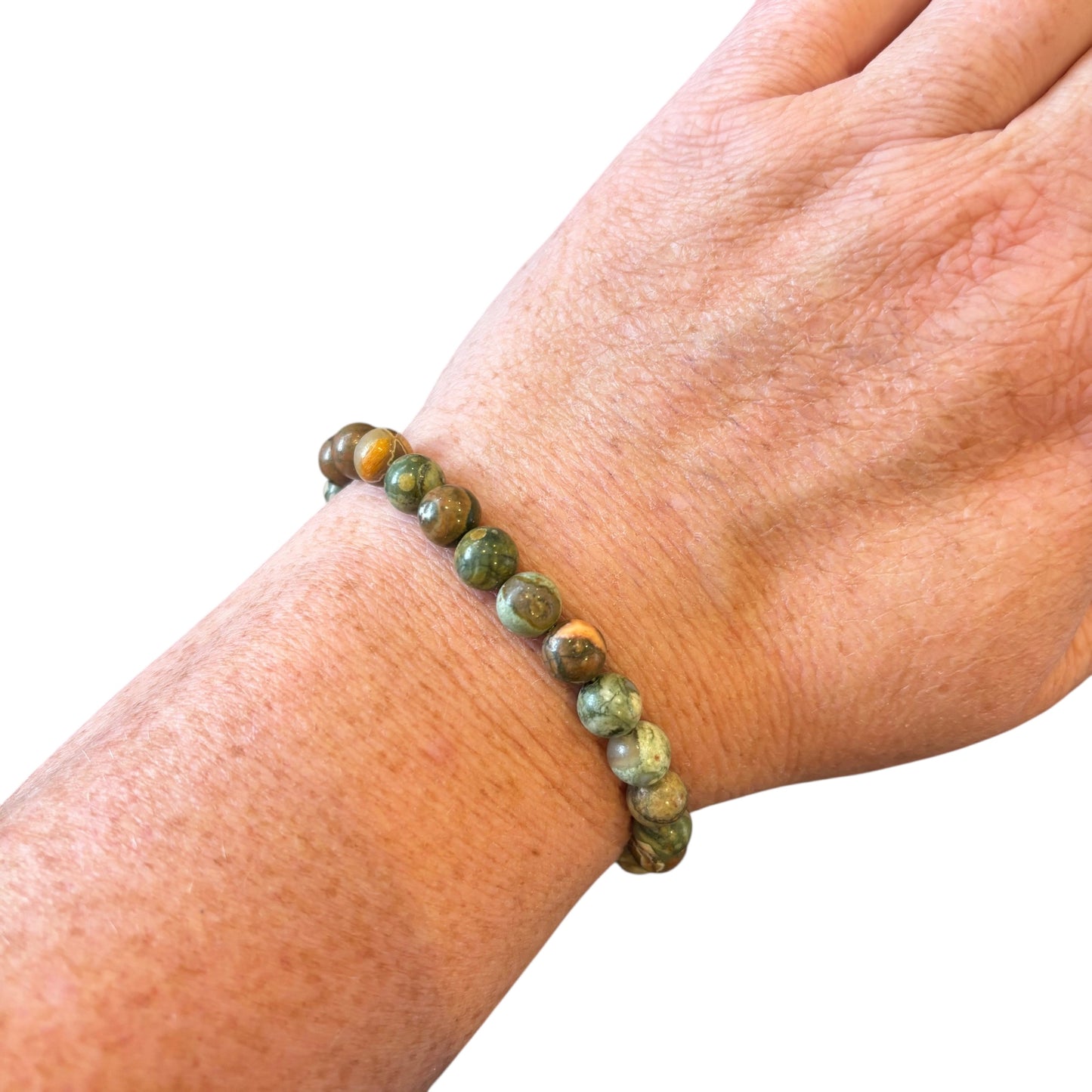8mm Rainforest Jasper Bracelet
