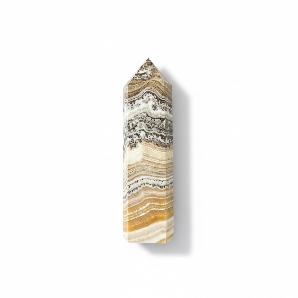 162mm Banded Calcite Point
