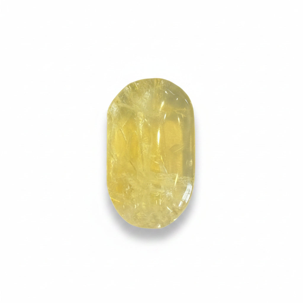 45g Citrine Palm Stone