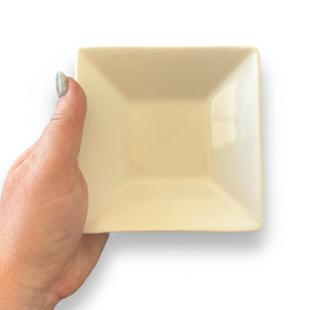 White Square Trinket Tray