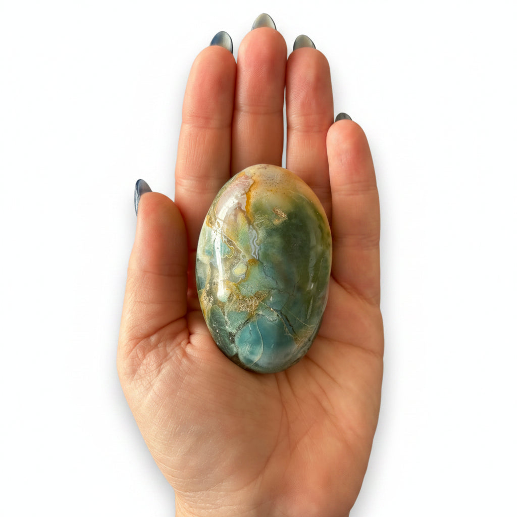 153g Ocean Jasper Palm Stone