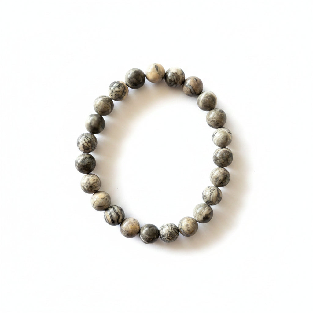 8mm Map Stone Bracelet