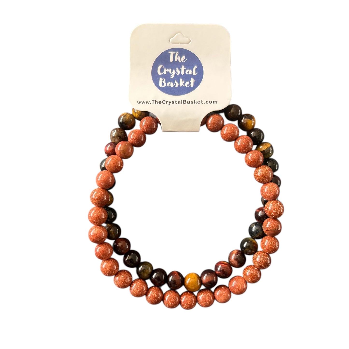 6mm Leo Goldstone&Mixed Tiger Eye Bracelet Set