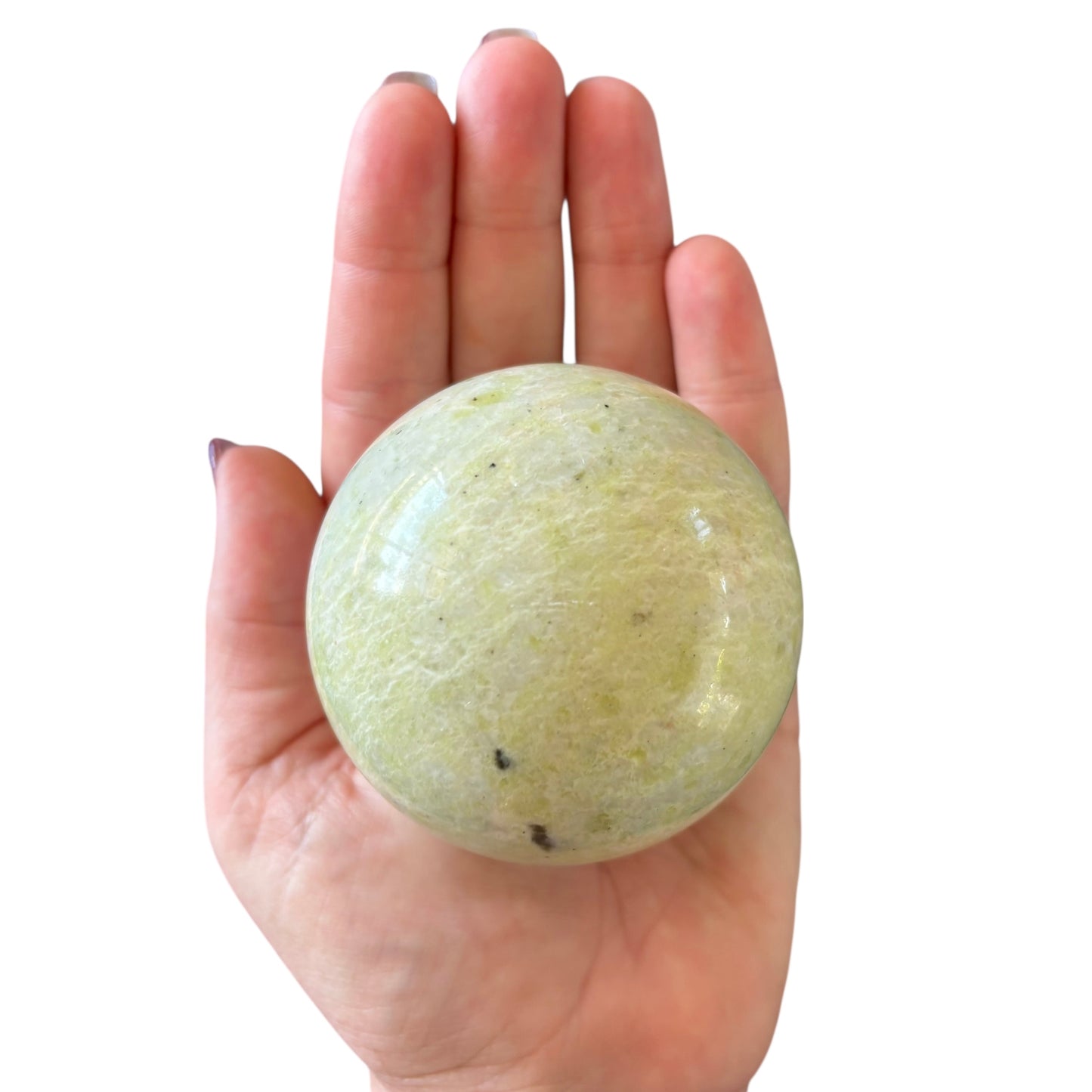 68mm Green Jade Sphere