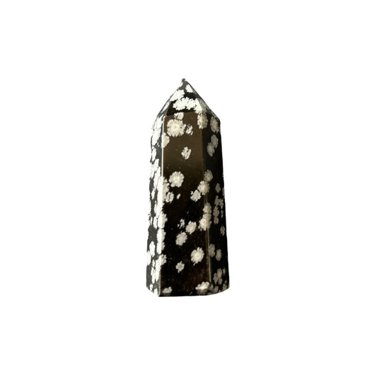 57mm Snowflake Obsidian Point