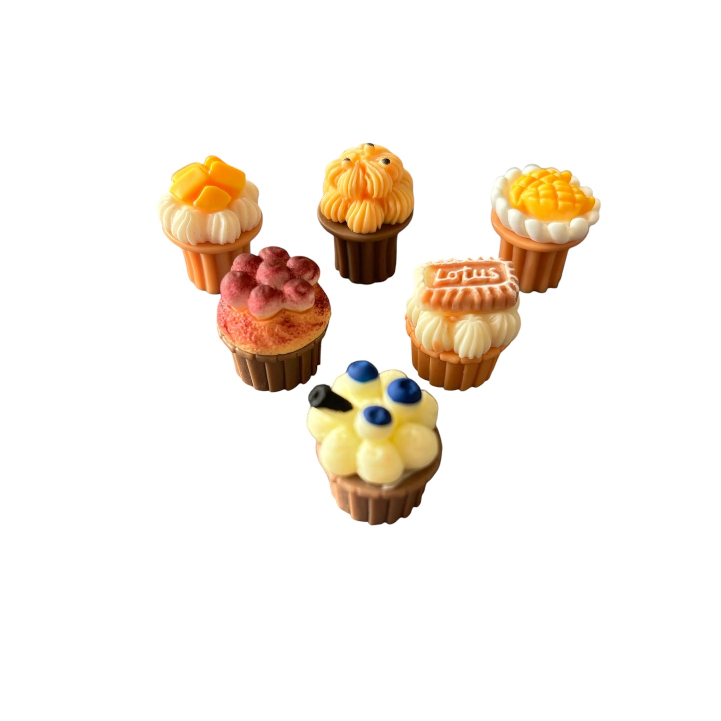 Cupcake Set of 6 Fairy Garden Accessories