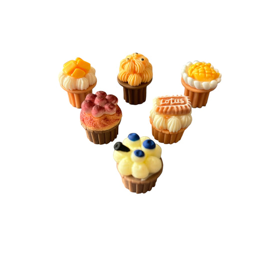 Cupcake Set of 6 Fairy Garden Accessories