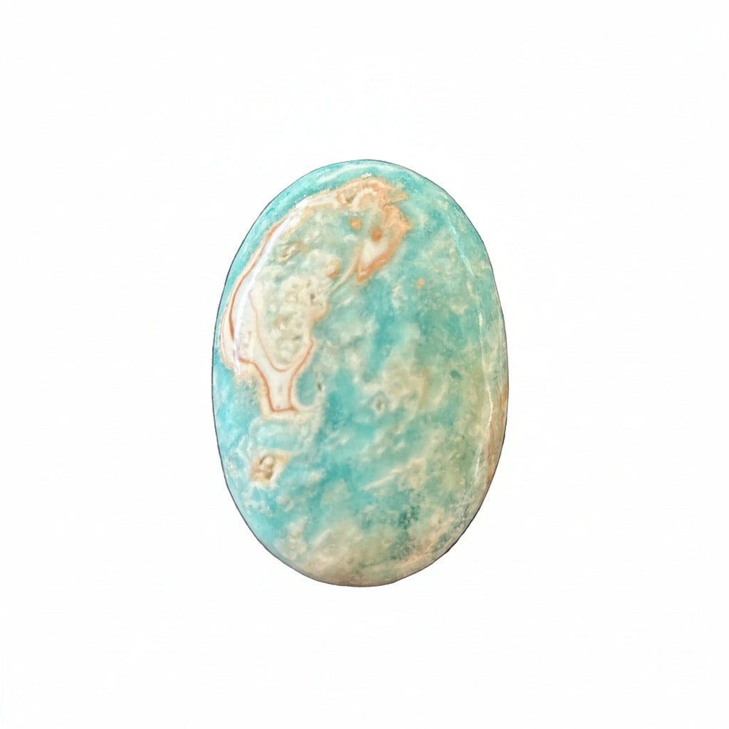 103g Blue Aragonite Palm Stone