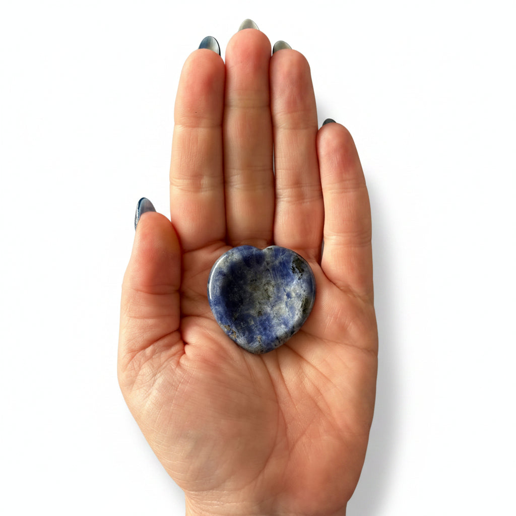 Lapis Lazuli Heart Worry Stone