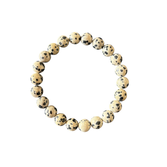 8mm Dalmatian Jasper Bracelet