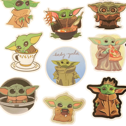 Yoda 10pc Bag of Stickers