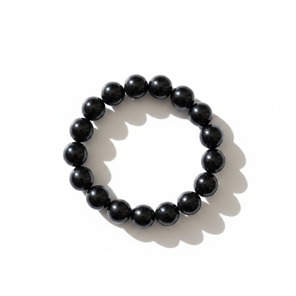 10mm Black Obsidian Bracelet