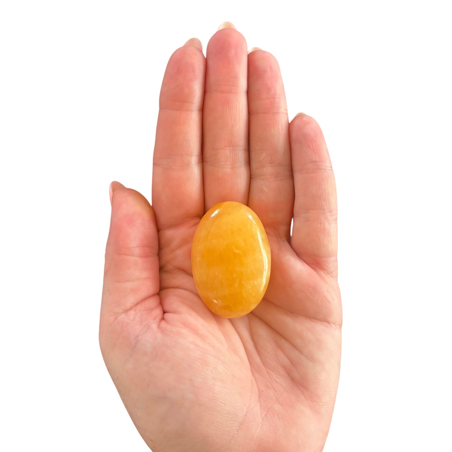 35g Mango Calcite Palm Stone