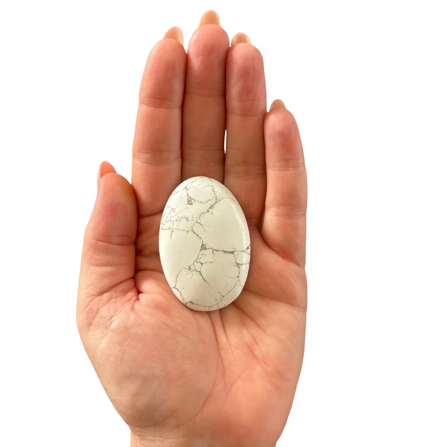 51g Howlite Palm Stone