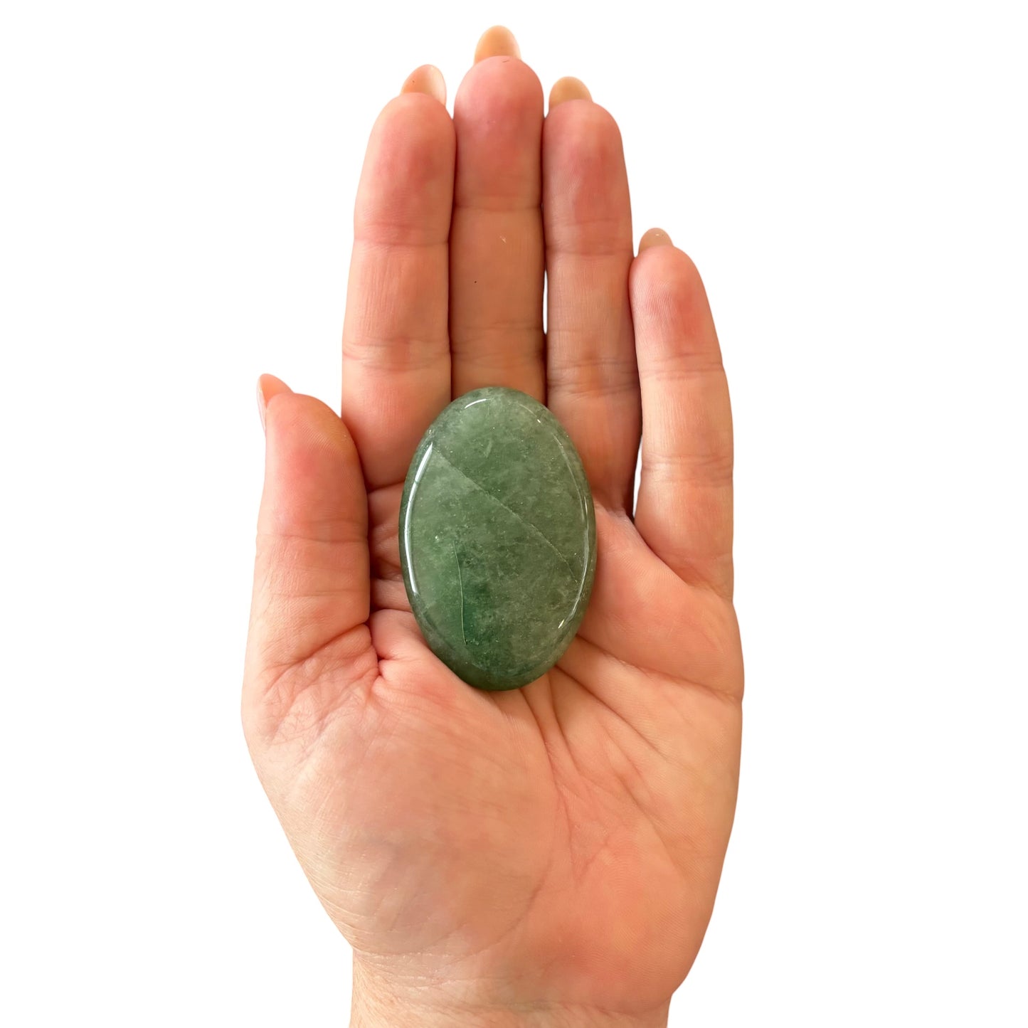 45g Green Strawberry Quartz Palm Stone