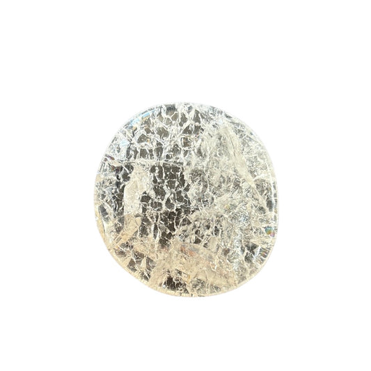 35g Crackling Quartz Flat Stone