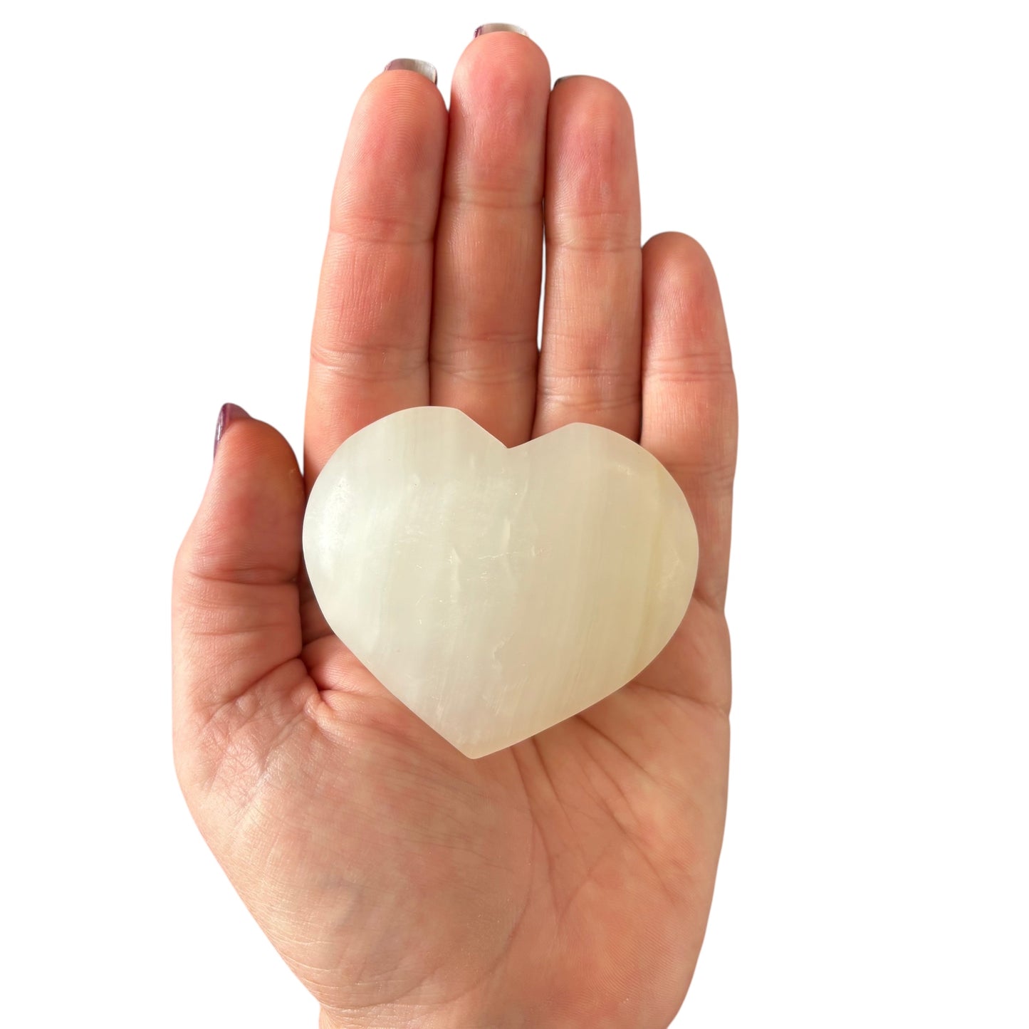 133g White Jade Heart