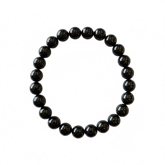 8mm Black Obsidian Bracelet