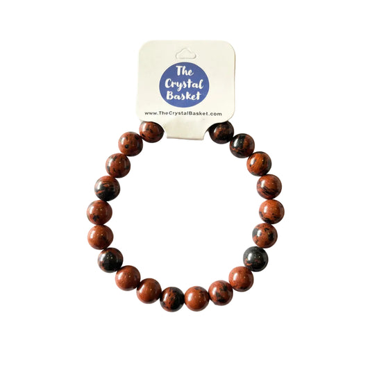 8mm Mahogany Obsidian Bracelet