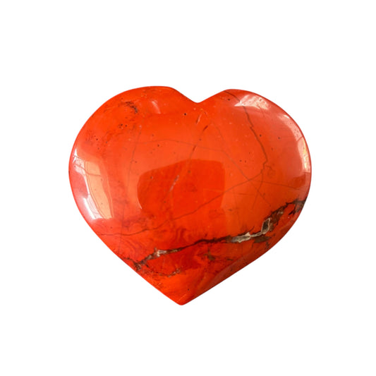 136g Red Jasper Heart
