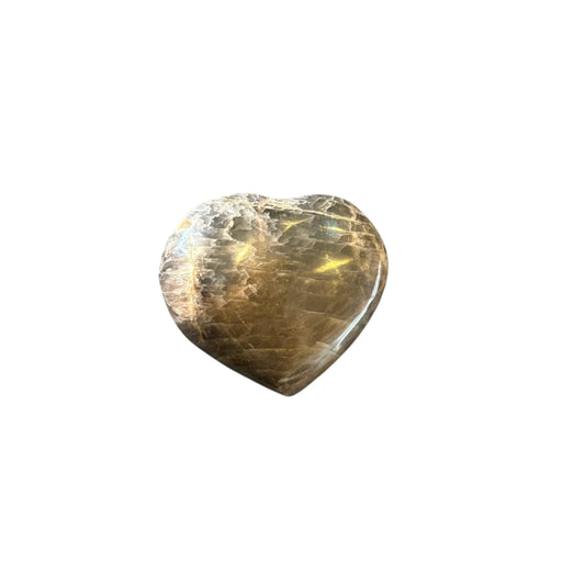 41g Black Moonstone Heart