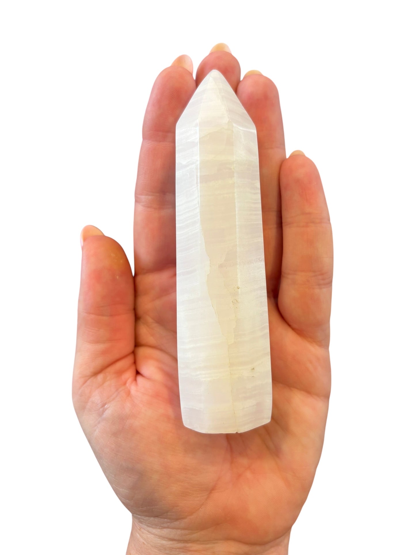 115mm Pink Mangano Calcite Point
