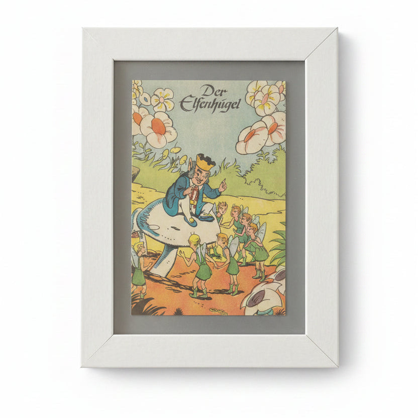Framed Vintage Art-Crown Elf