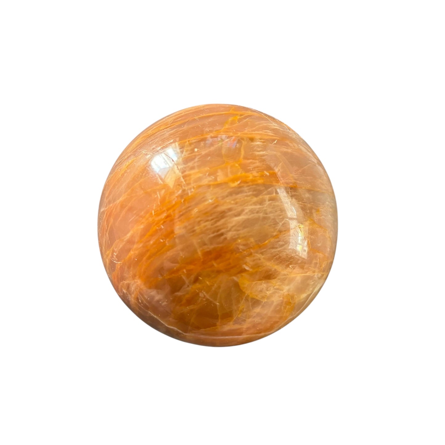 66mm Peach Moonstone Sphere