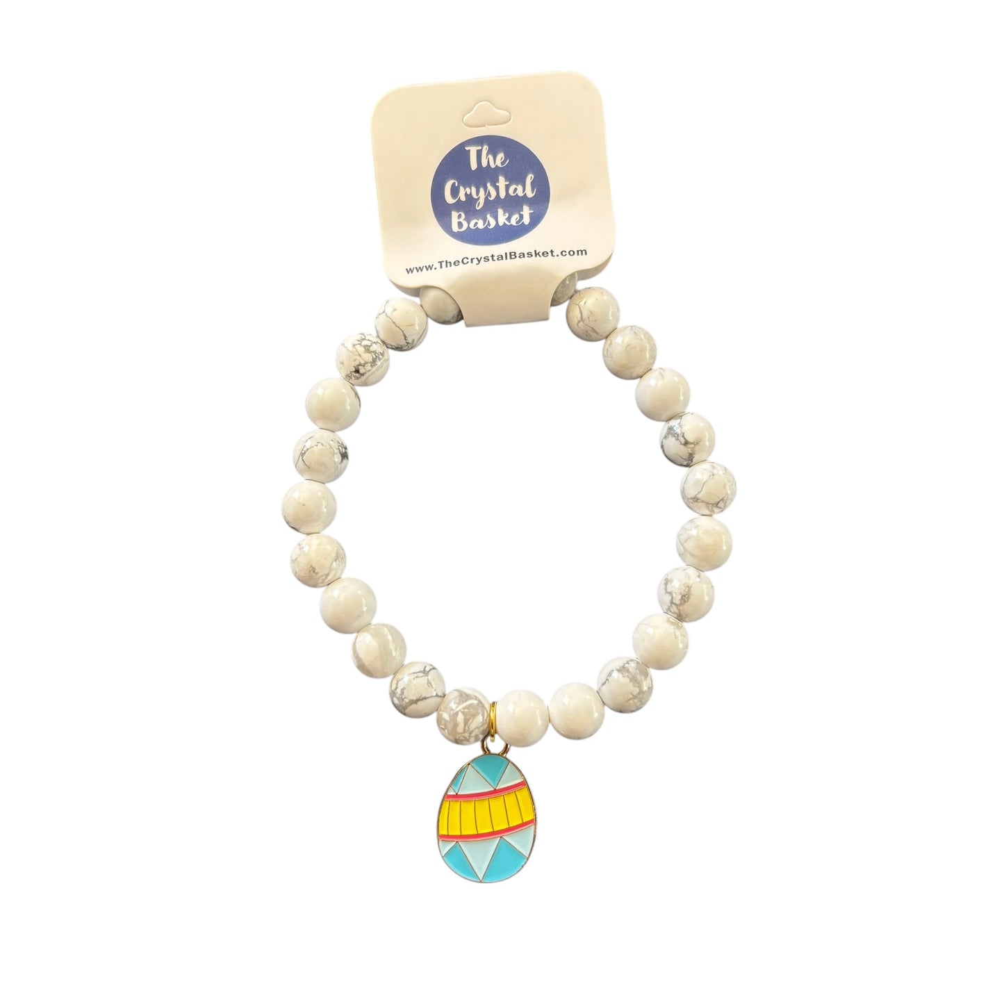 8mm Easter Howlite Bracelet