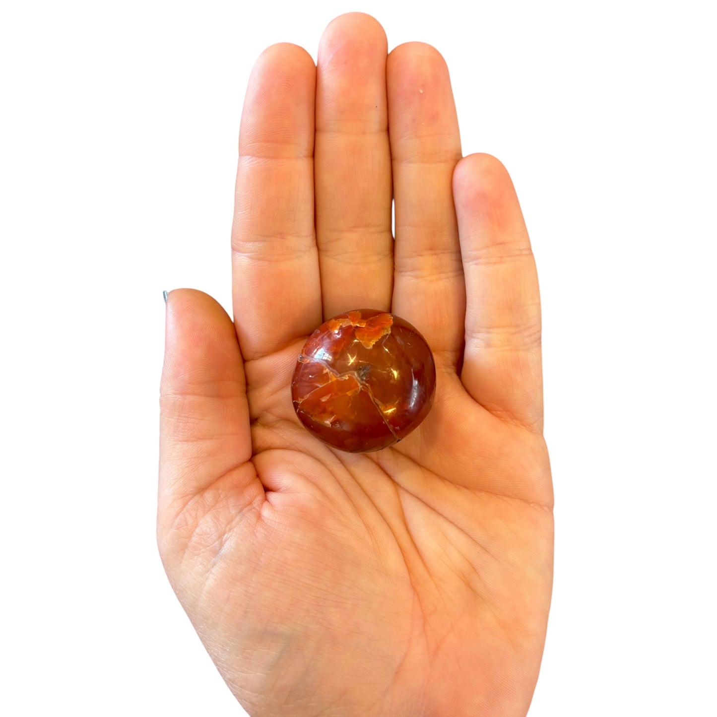 39g Carnelian Palm Stone