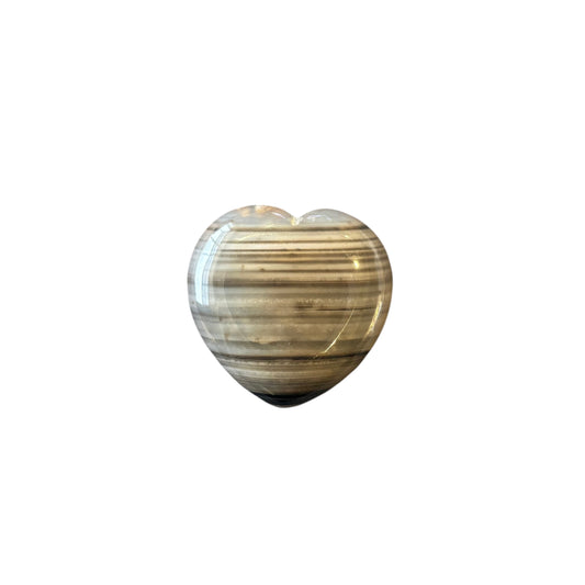 40g Black Agate Heart