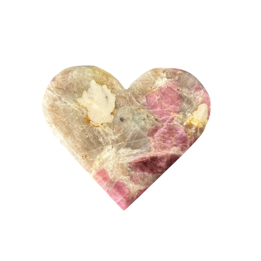 74g Pink Tourmaline Heart