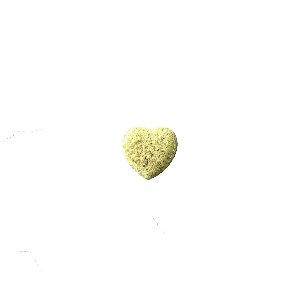 18mm Moss Agate Heart