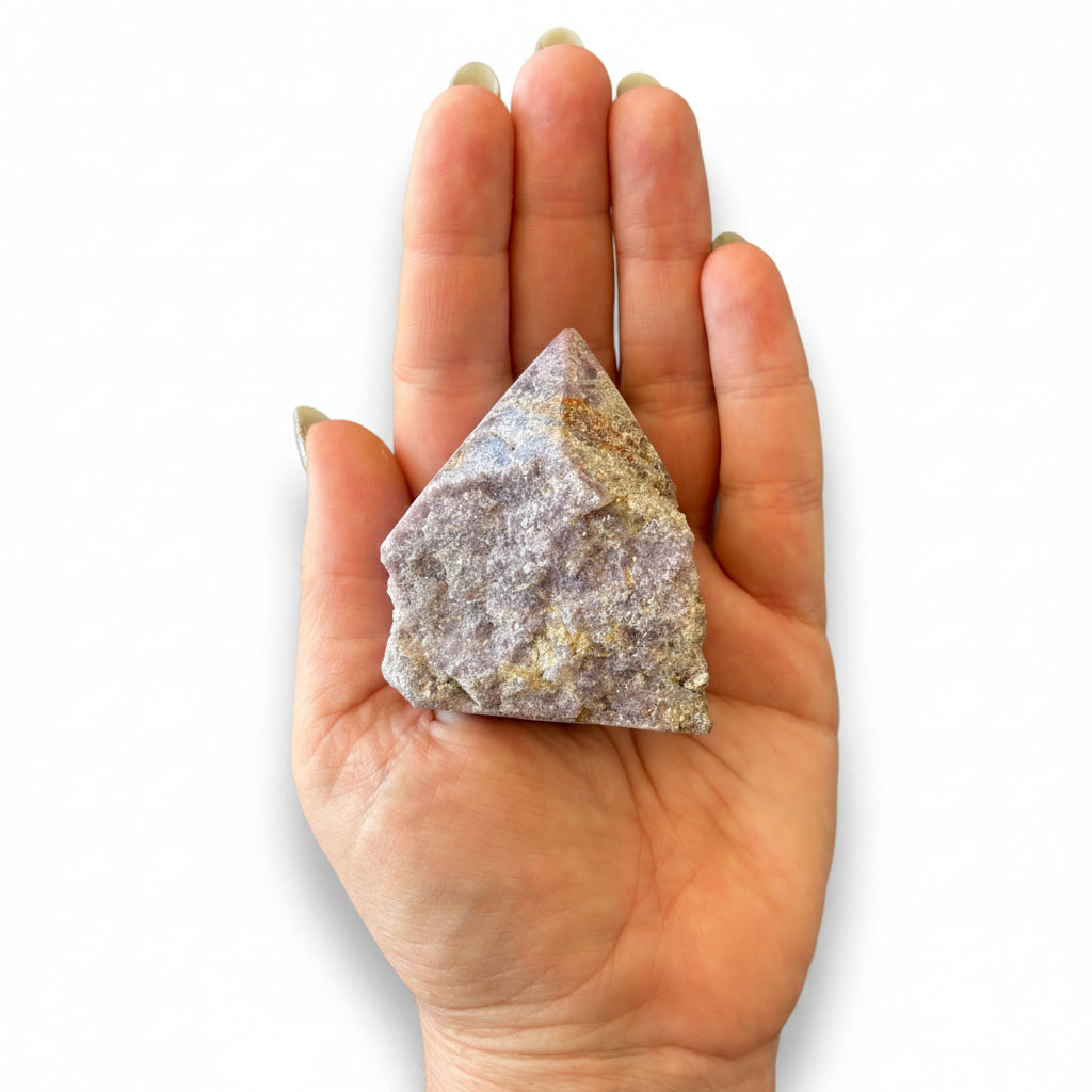 130g Lepidolite Cut Base