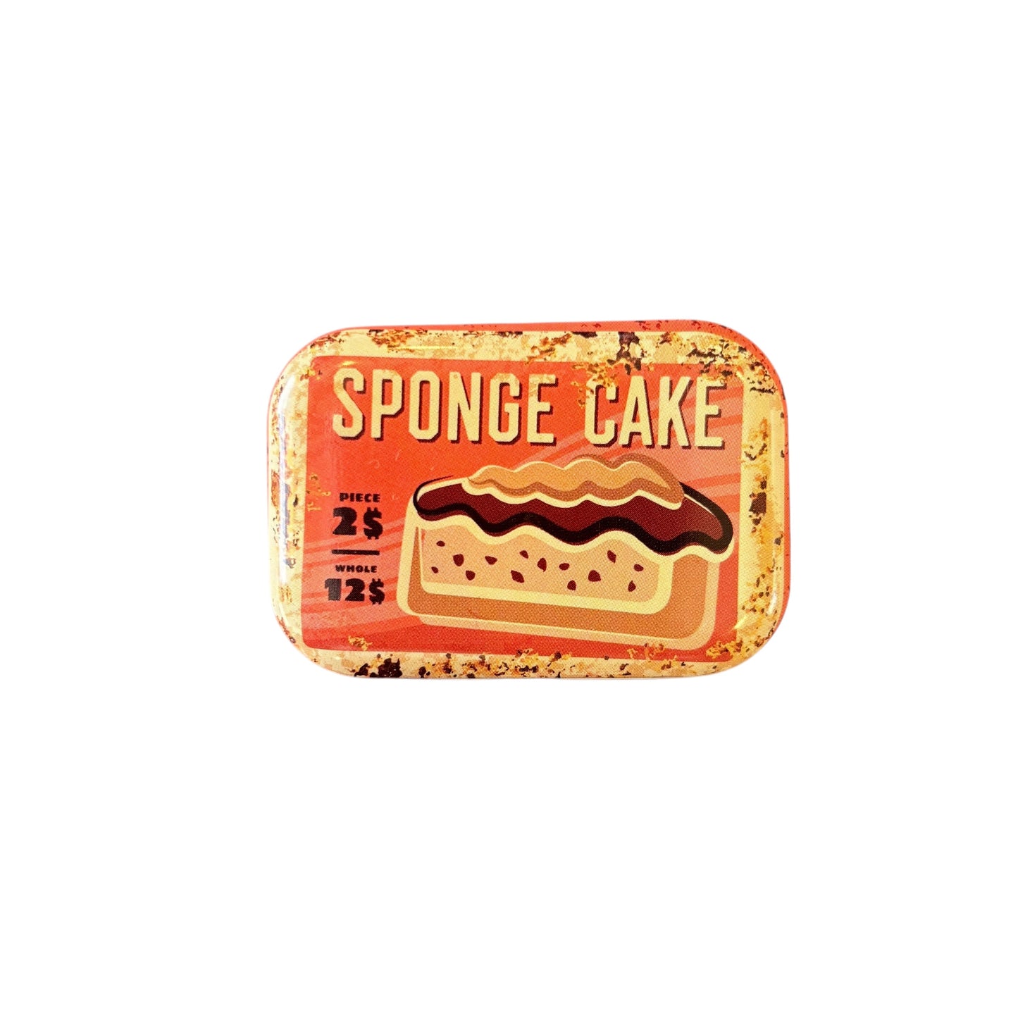 Mini Treat tin Container-Sponge Cake