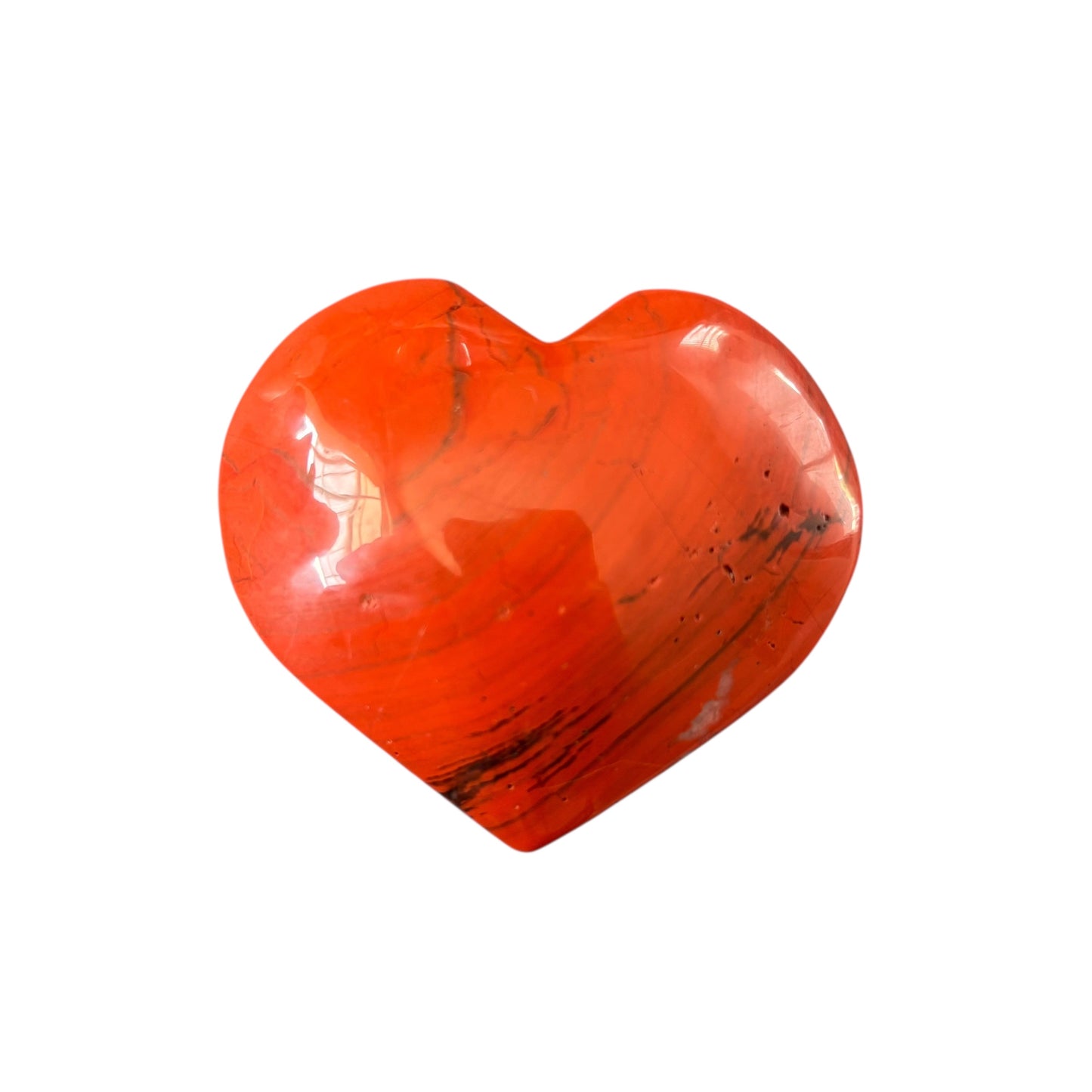 135g Red Jasper Heart