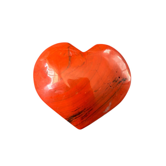 135g Red Jasper Heart