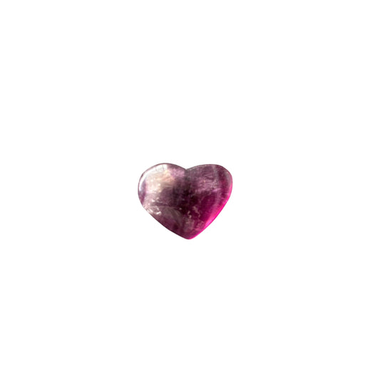 11g Fluorite Heart