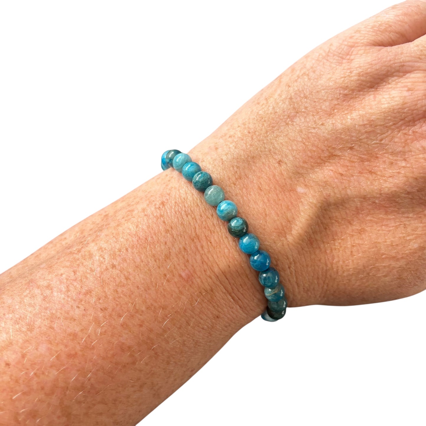 6mm Blue Apatite Bracelet