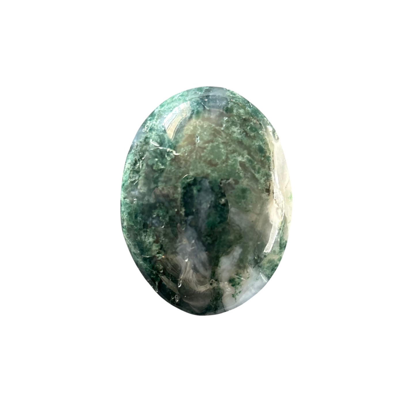 84g Moss Agate Palm Stone