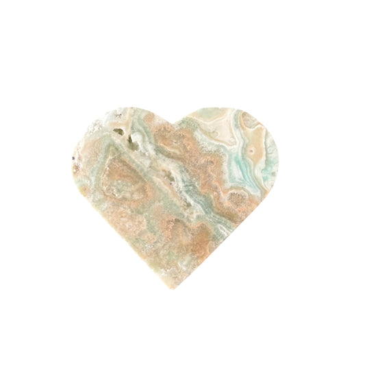 102g Blue Aragonite Heart