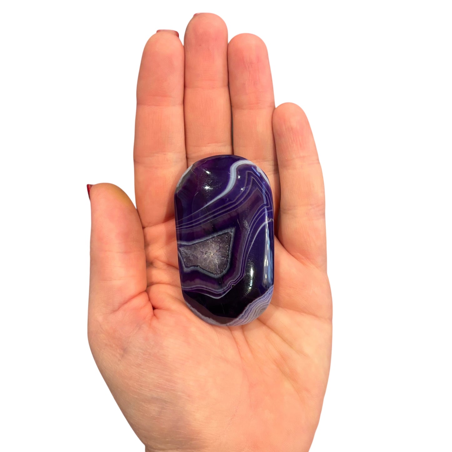 76g Purple Sardonyx Palm Stone