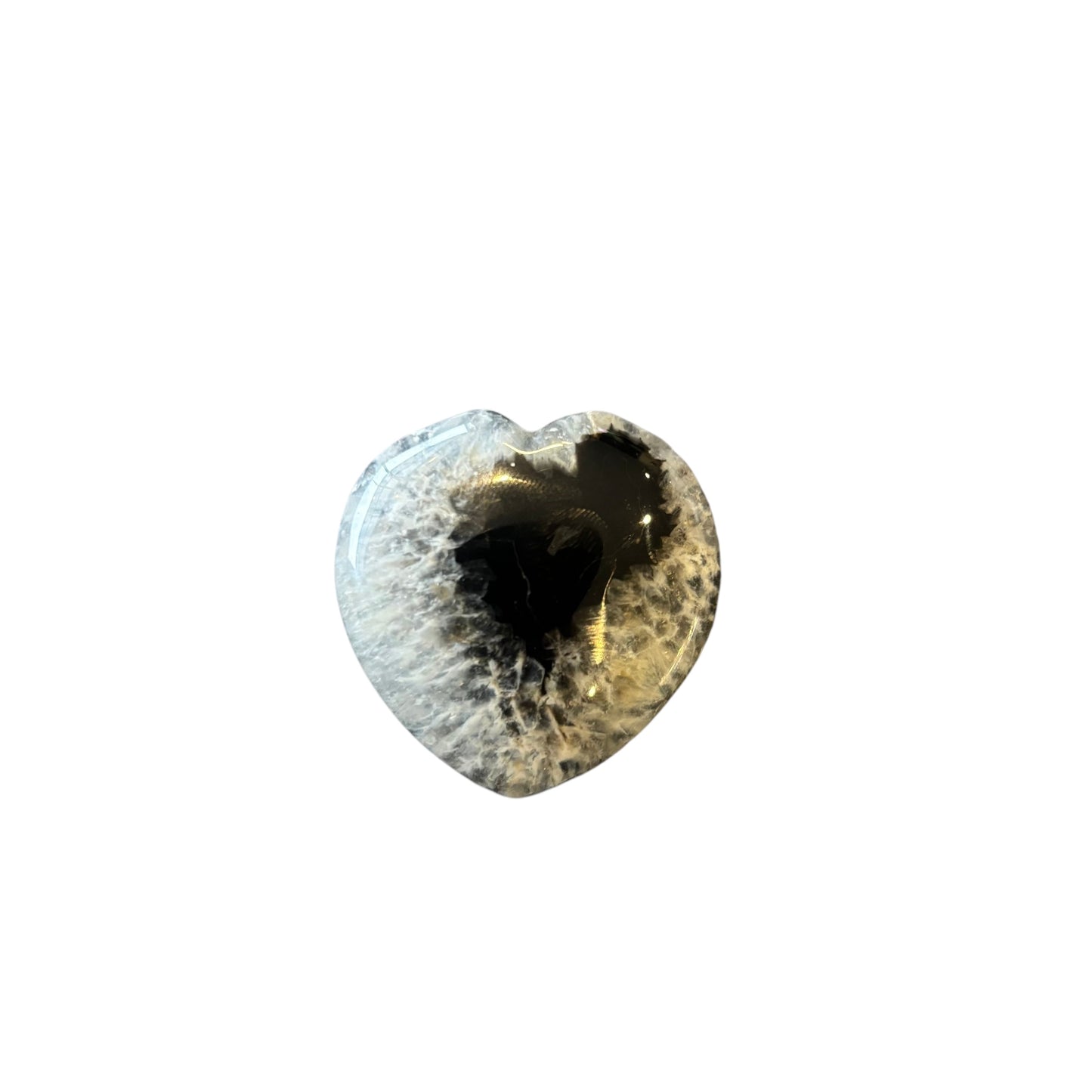 33g Black Agate Heart