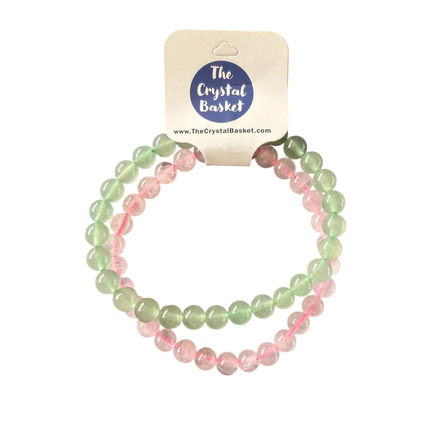 6mm Taurus Aventurine&Rose Quartz Bracelet Set
