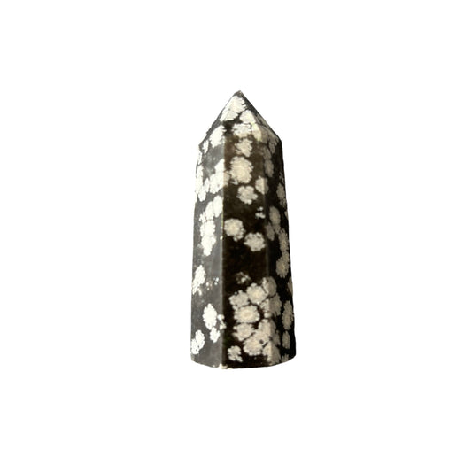 55mm Snowflake Obsidian Point
