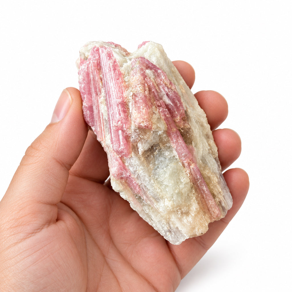 174g Pink Tourmaline in Quartz Raw