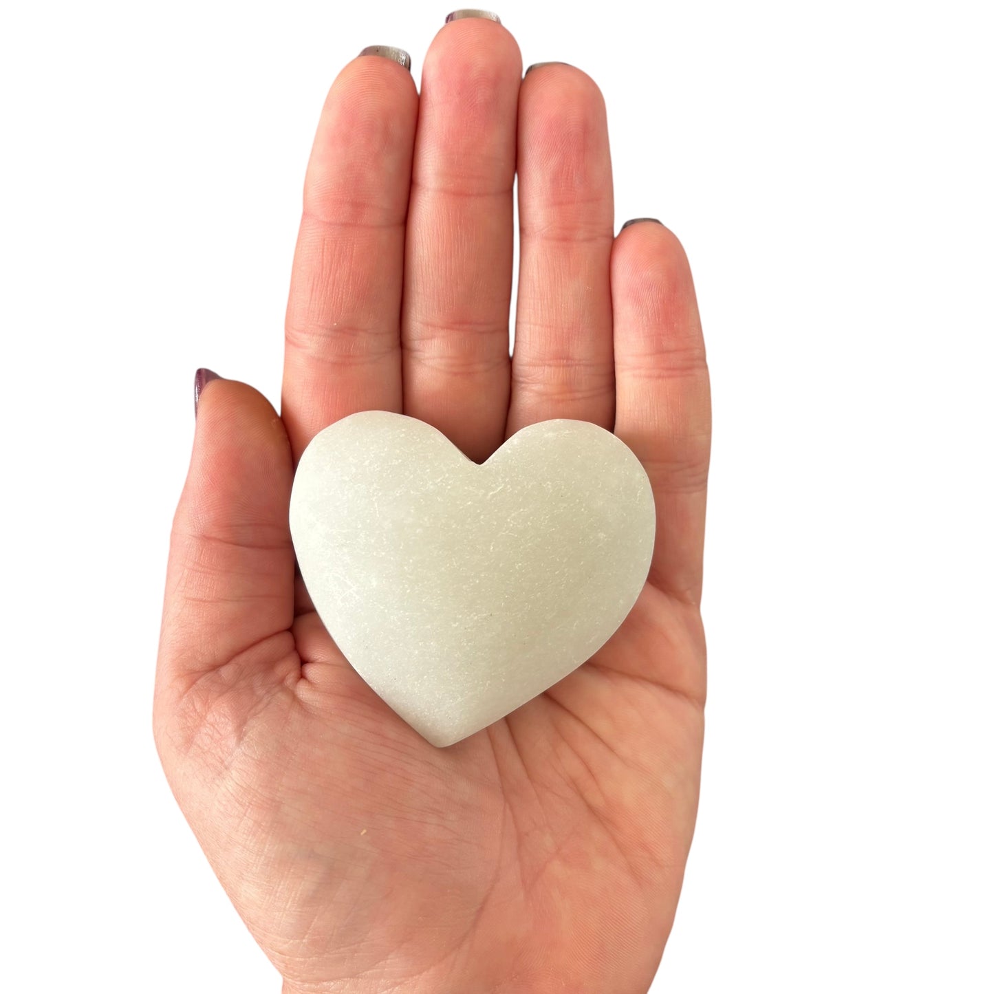 118g White Jade Heart