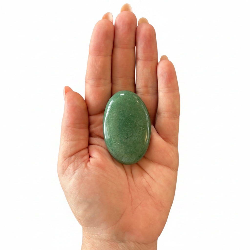 49g Aventurine Palm Stone